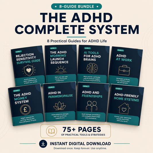 The ADHD Complete System - 8-Guide Bundle (Instant Download PDF)