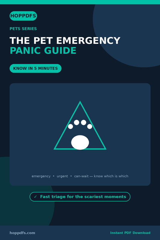 The Pet Emergency Panic Guide