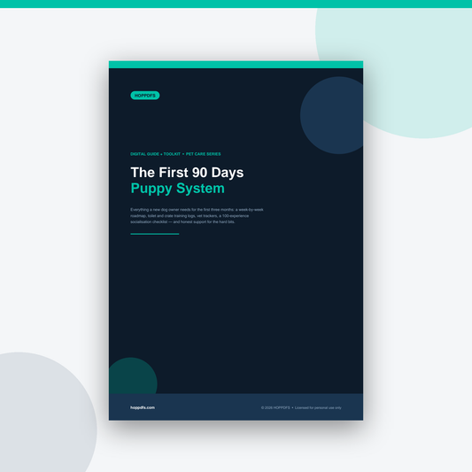 The First 90 Days Puppy System printable PDF guide, cover