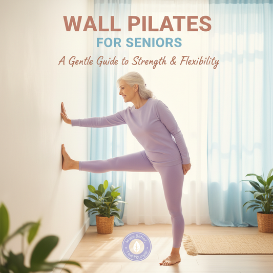 Wall Pilates for Seniors gentle home exercise guide PDF cover