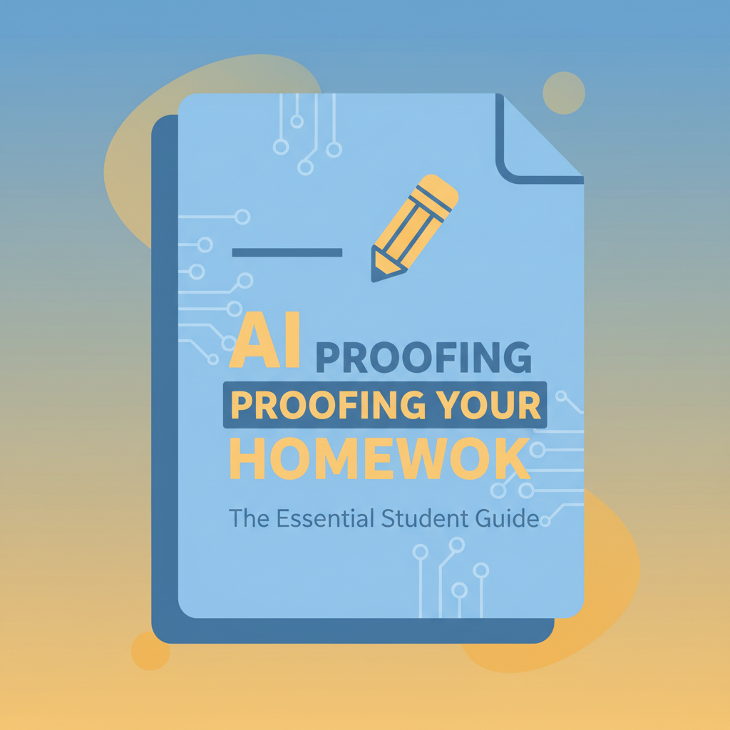 AI Proofing Your Homework student guide PDF cover