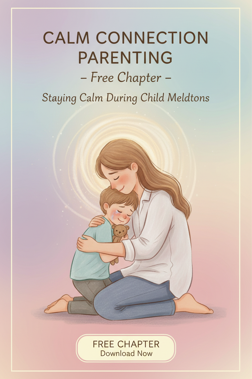 Calm Connection free chapter PDF guide cover — staying calm during child meltdowns