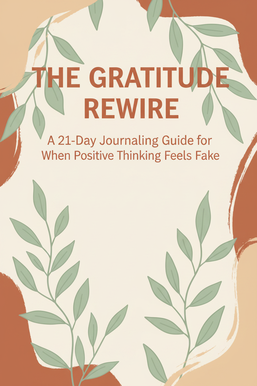 The Gratitude Rewire: A 21-Day Journaling Guide for When Positive Thinking Feels Fake