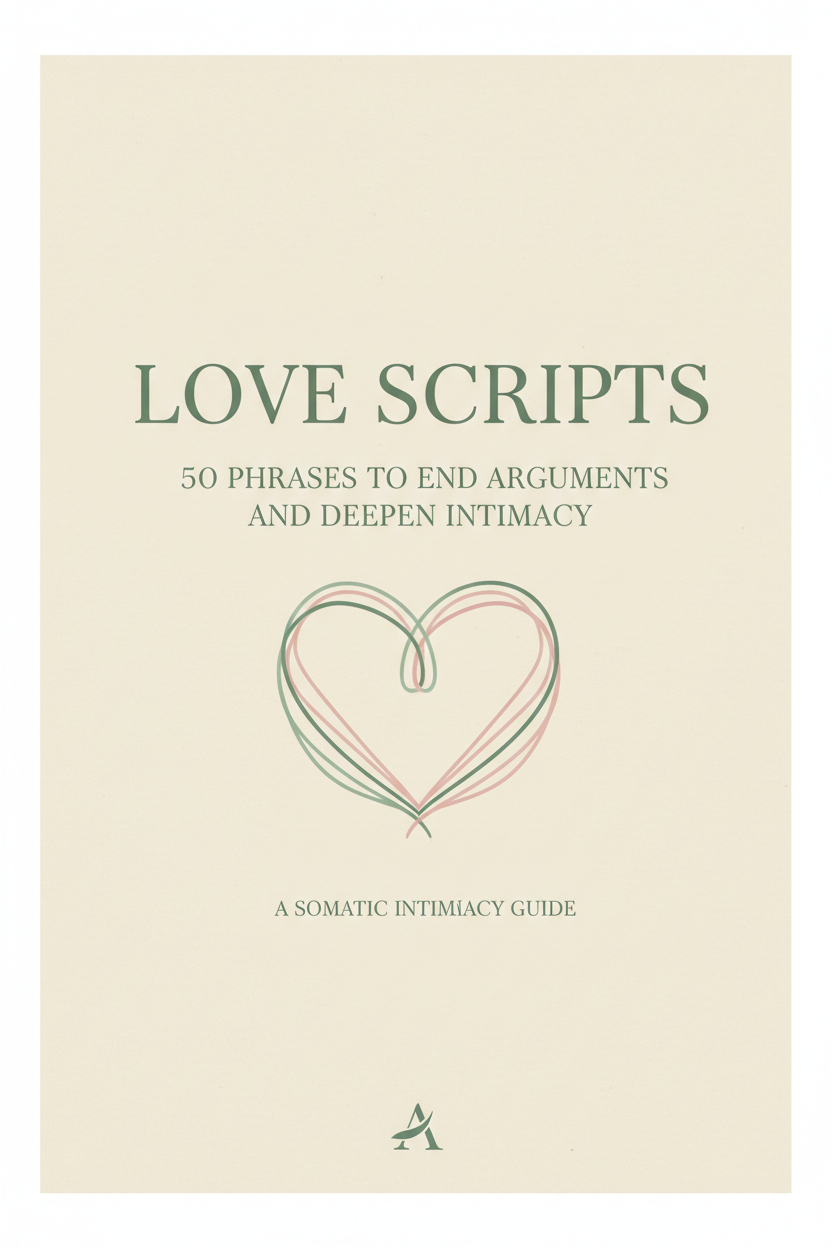 Love Scripts — 50 Phrases to End Arguments and Deepen Intimacy, PDF guide cover