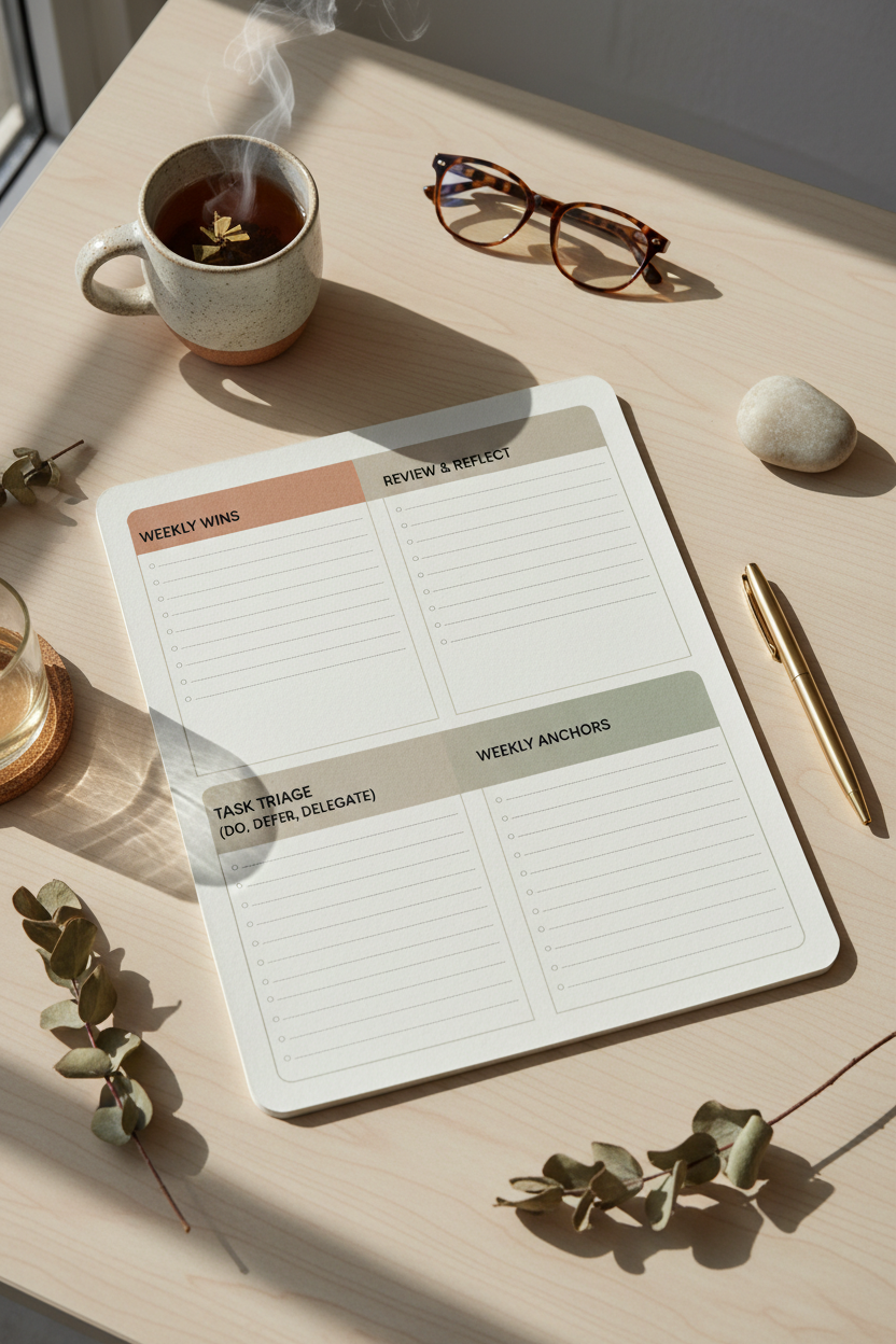 Weekly Reset ADHD Planner