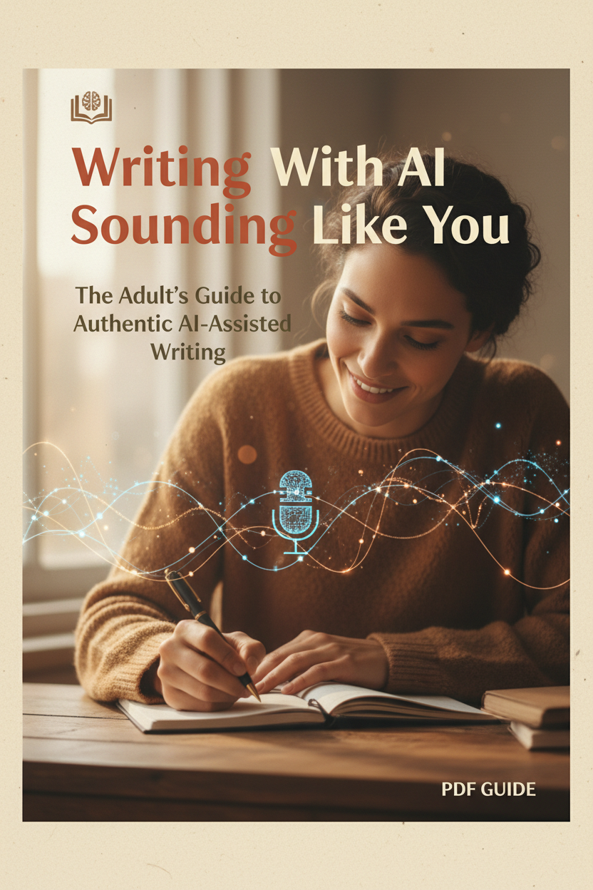 Writing With AI, Sounding Like You — eBook Cover